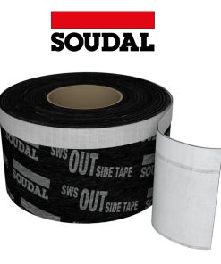 SOUDAL SWS Extra 100mm x 30m – Bandă de etanșare ferestre și uși, EXTERIOR (bandă antivapori)